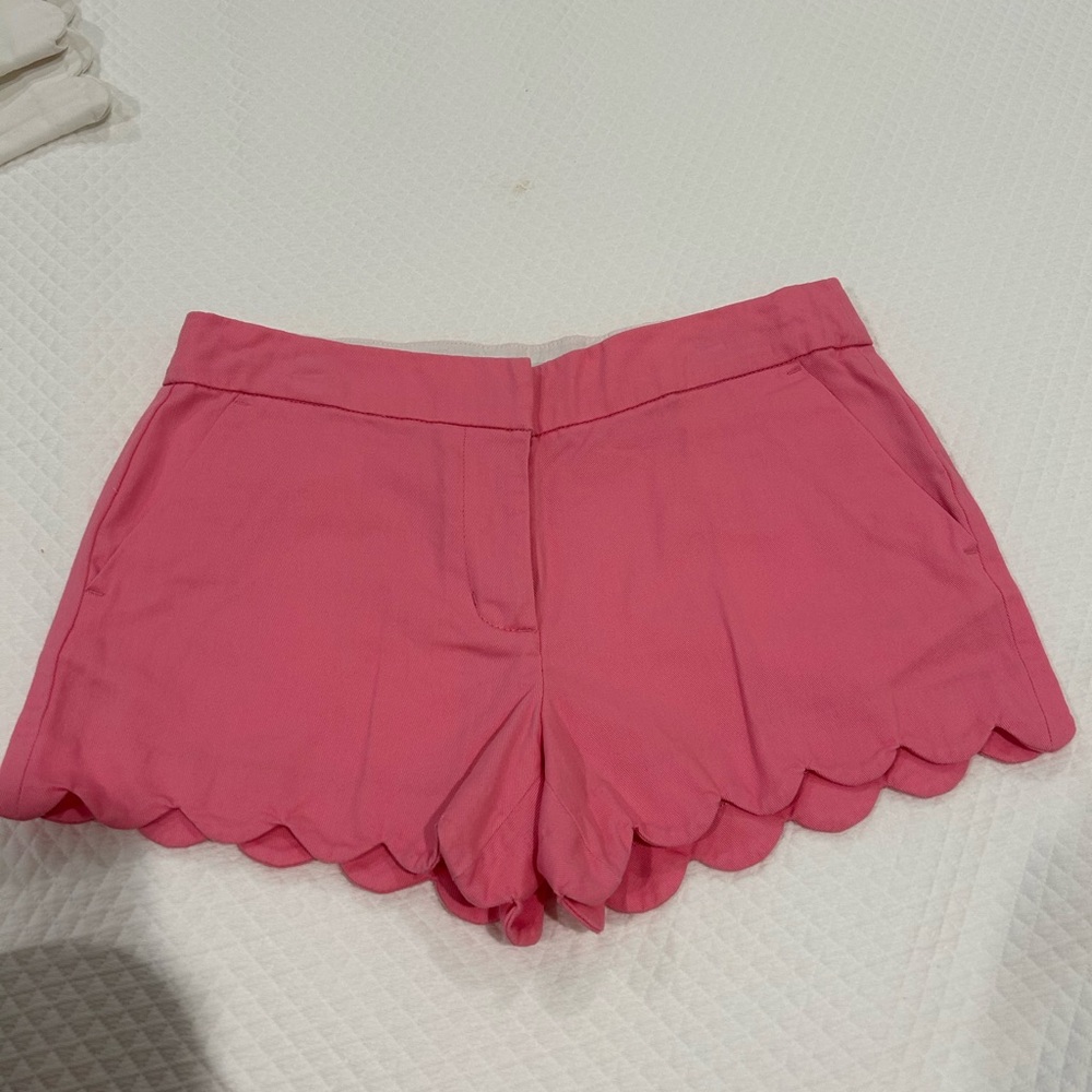 Crewcuts Pink High Waist Scalloped Shorts
